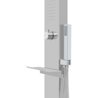 Buitendouche met bak HKC roestvrij staal 7