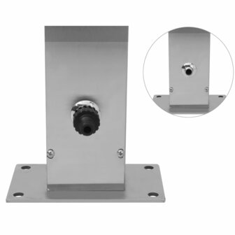 Buitendouche met dubbele jets roestvrij staal 6