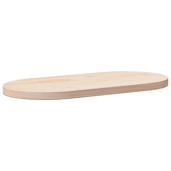Tafelblad 60x30x2,5 cm massief grenenhout ovaal 1