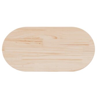 Tafelblad 60x30x2,5 cm massief grenenhout ovaal 5
