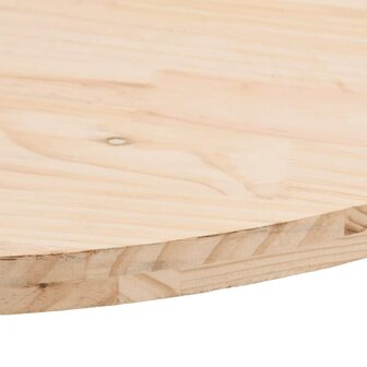 Tafelblad 60x30x2,5 cm massief grenenhout ovaal 6