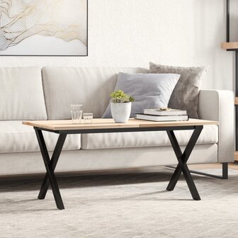 Salontafelpoten X-frame 70x30x43 cm staal 1