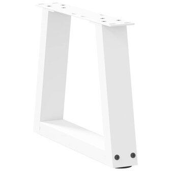 Salontafelpoten 2 st V-vormig 30x(30-31,3) cm staal wit 4