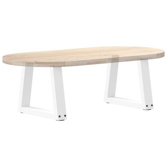 Salontafelpoten 2 st V-vormig 30x(30-31,3) cm staal wit 8