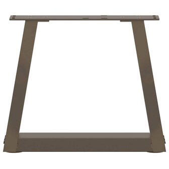 Salontafelpoten 2 st V-vormig 40x(30-31,3) cm staal naturel 5