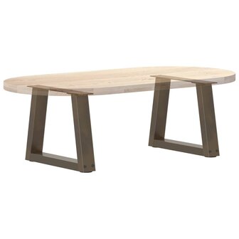 Salontafelpoten 2 st V-vormig 40x(30-31,3) cm staal naturel 8