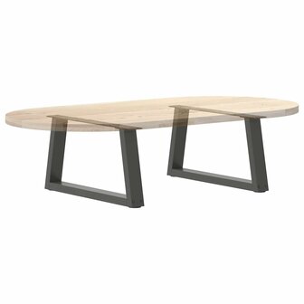 Salontafelpoten 2 st V-vormig 60x(30-31,3) cm staal antraciet 8