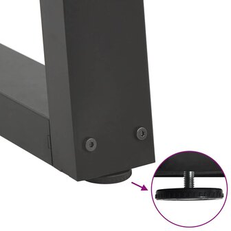 Salontafelpoten 2 st V-vormig 60x(30-31,3) cm staal antraciet 9
