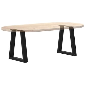 Salontafelpoten 2 st V-vormig 28x(42-43,3) cm staal zwart 8
