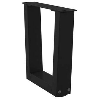 Salontafelpoten 2 st V-vormig 30x(30-31,3) cm staal zwart 4