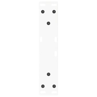 Salontafelpoten 2 st V-vormig 30x(30-31,3) cm staal wit 7