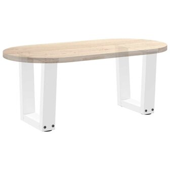 Salontafelpoten 2 st V-vormig 30x(30-31,3) cm staal wit 8
