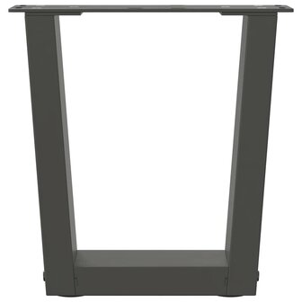 Salontafelpoten 2 st V-vormig 30x(30-31,3) cm staal antraciet 5