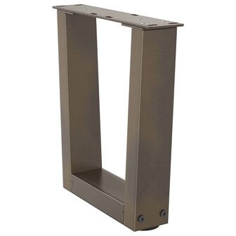 Salontafelpoten 2 st V-vormig 30x(30-31,3) cm staal naturel 4