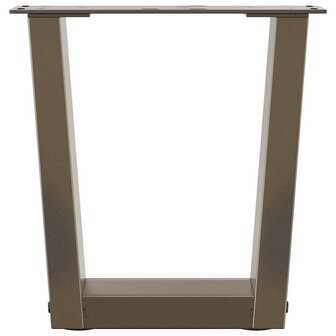 Salontafelpoten 2 st V-vormig 30x(30-31,3) cm staal naturel 5