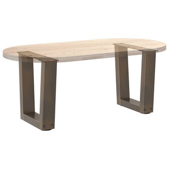 Salontafelpoten 2 st V-vormig 30x(30-31,3) cm staal naturel 8