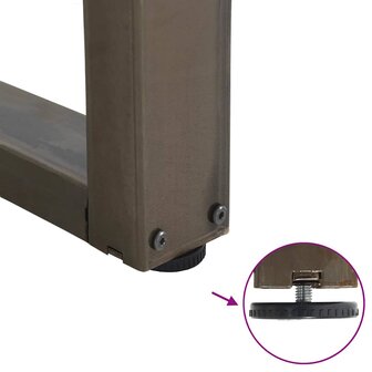 Salontafelpoten 2 st V-vormig 30x(30-31,3) cm staal naturel 9