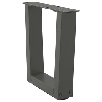 Salontafelpoten 2 st V-vormig 40x(30-31,3) cm staal antraciet 4