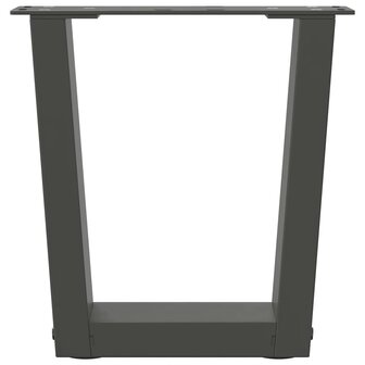 Salontafelpoten 2 st V-vormig 40x(30-31,3) cm staal antraciet 5