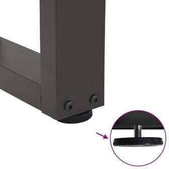 Salontafelpoten 2 st V-vormig 40x(30-31,3) cm staal antraciet 9