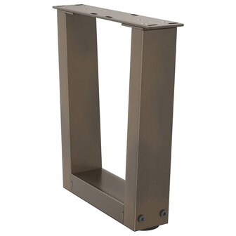 Salontafelpoten 2 st V-vormig 40x(30-31,3) cm staal naturel 4