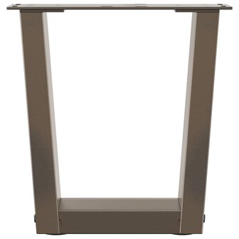 Salontafelpoten 2 st V-vormig 40x(30-31,3) cm staal naturel 5