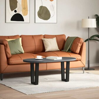 Salontafelpoten 2 st V-vormig 28x(42-43,3) cm staal zwart 2