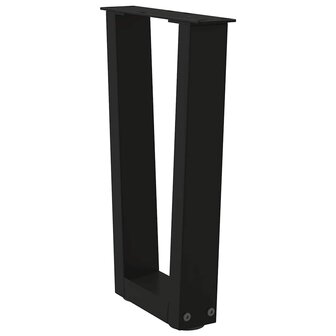 Salontafelpoten 2 st V-vormig 28x(42-43,3) cm staal zwart 4
