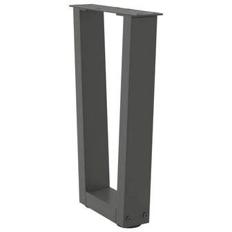 Salontafelpoten 2 st V-vormig 28x(42-43,3) cm staal antraciet 4