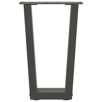 Salontafelpoten 2 st V-vormig 28x(42-43,3) cm staal antraciet 5