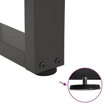 Salontafelpoten 2 st V-vormig 28x(42-43,3) cm staal antraciet 9