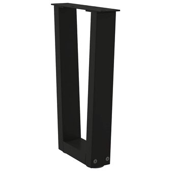 Salontafelpoten 2 st V-vormig 38x(42-43,3) cm staal zwart 4