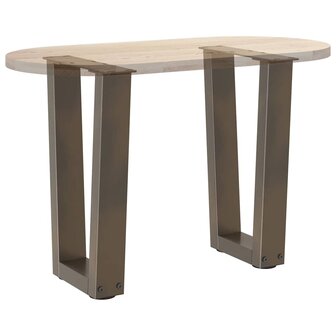 Salontafelpoten 2 st V-vormig 38x(42-43,3) cm staal naturel 8