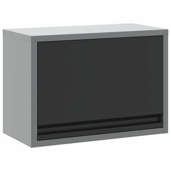 Gereedschapskast met opslag Zwart en Grijs 50 x 25 x 35 cm 2