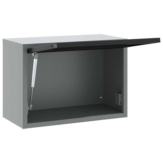 Gereedschapskast met opslag Zwart en Grijs 50 x 25 x 35 cm 4