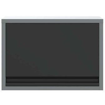 Gereedschapskast met opslag Zwart en Grijs 50 x 25 x 35 cm 6