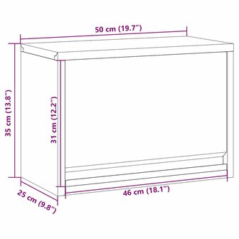 Gereedschapskast met opslag Zwart en Grijs 50 x 25 x 35 cm 9