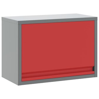 Gereedschapskast met opslag Rood en Grijs 50 x 25 x 35 cm 2