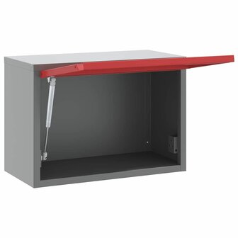 Gereedschapskast met opslag Rood en Grijs 50 x 25 x 35 cm 4