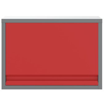 Gereedschapskast met opslag Rood en Grijs 50 x 25 x 35 cm 6