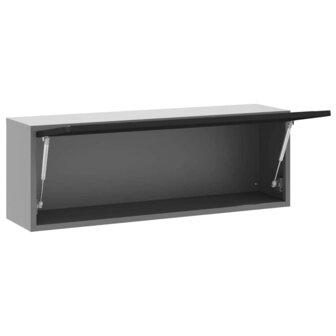 Gereedschapskast met opslag Zwart en Grijs 100 x 25 x 35 cm 4