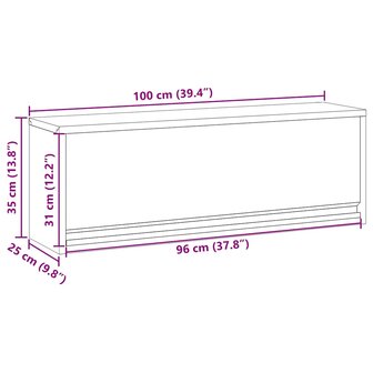 Gereedschapskast met opslag Rood en Grijs 100 x 25 x 35 cm 9