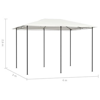 Prieel 160 g/m&sup2; 3x4x2,6 m cr&egrave;mekleurig 4