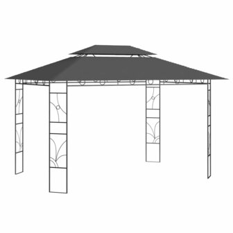 Prieel 160 g/m&sup2; 4x3x2,7 m antracietkleurig 1