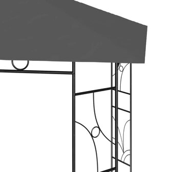 Prieel 160 g/m&sup2; 4x3x2,7 m antracietkleurig 4