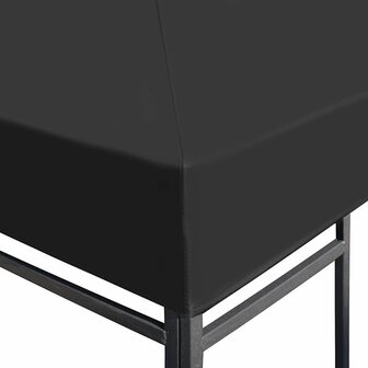 Prieeldak 310 g/m&sup2; 3x3 m grijs 3