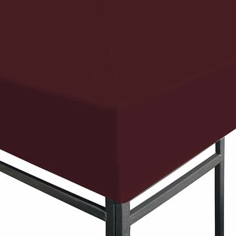 Prieeldak 310 g/m&sup2; 3x4 m bordeaux 3
