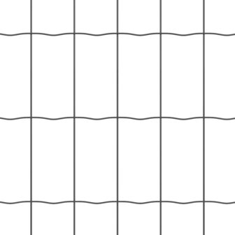 Euro Hek Grijs 0,4 x 10 m PVC-gecoat ijzer 7