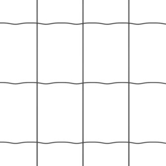 Euro Hek Grijs 0,4 x 10 m PVC-gecoat ijzer 7