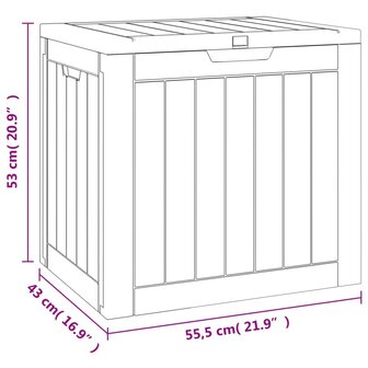 Tuinbox 55,5x43x53 cm polypropeen zwart 9
